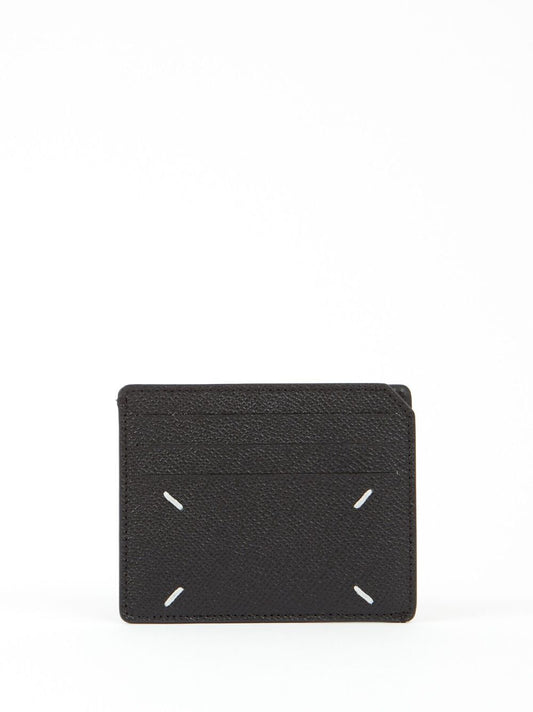 Four stitches leather card case