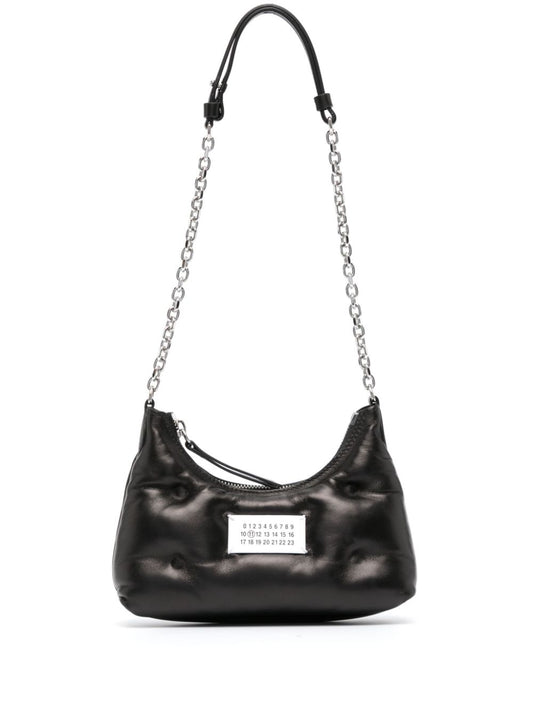 Glam slam micro leather shoulder bag