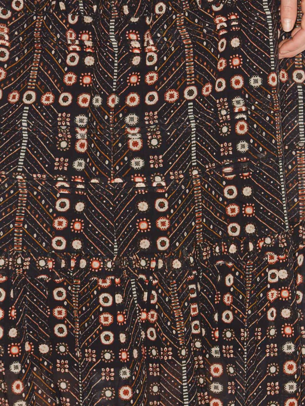 Diya printed cotton skirt