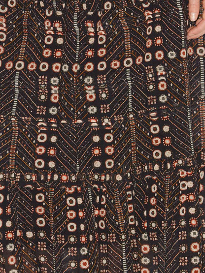 Diya printed cotton skirt