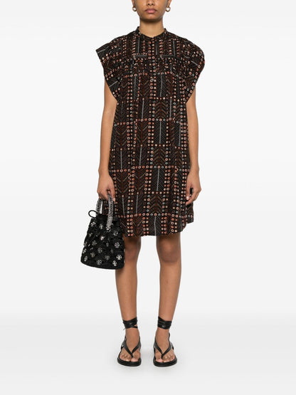 Leazali printed cotton dress