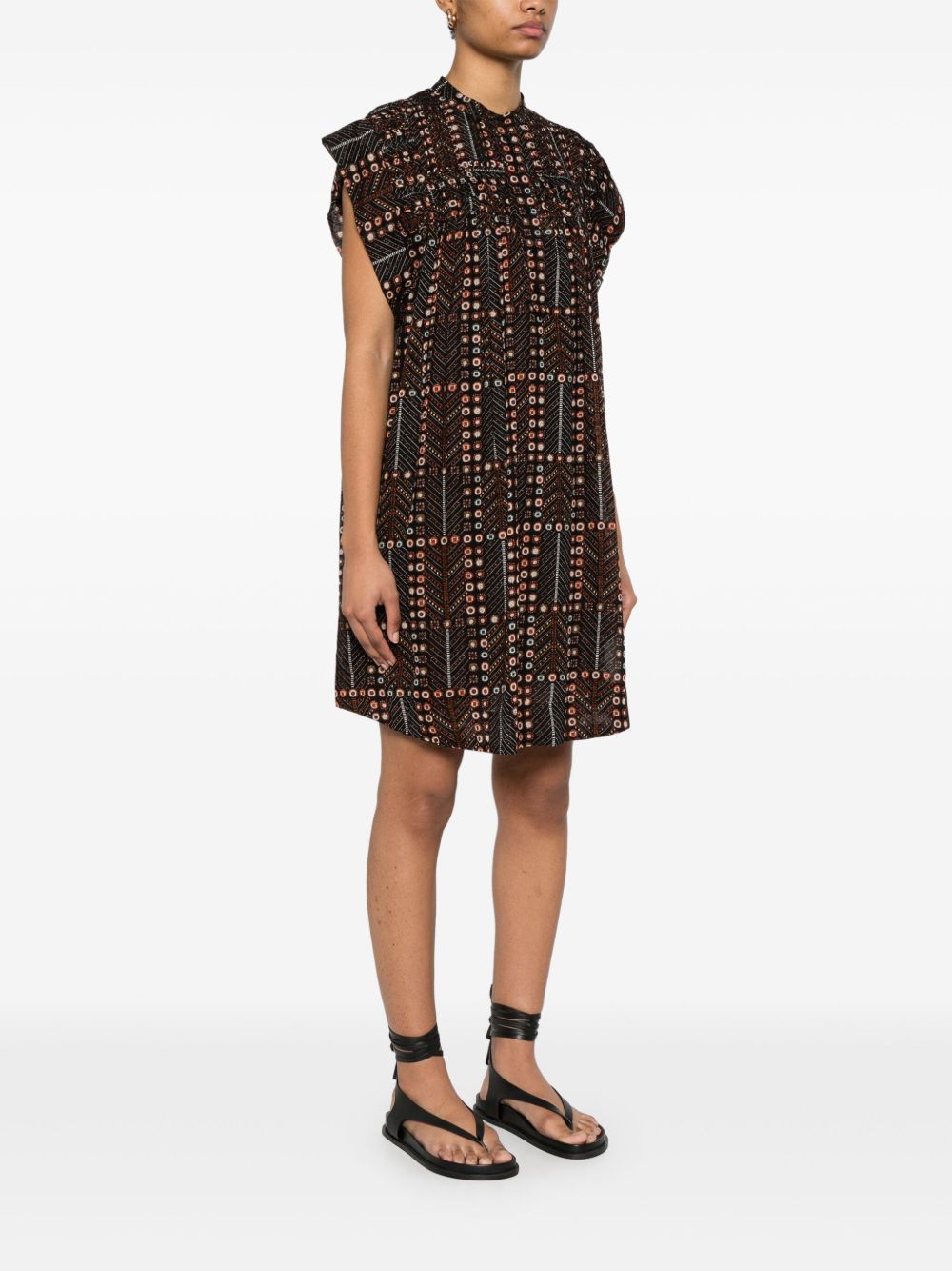 Leazali printed cotton dress