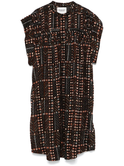 Leazali printed cotton dress