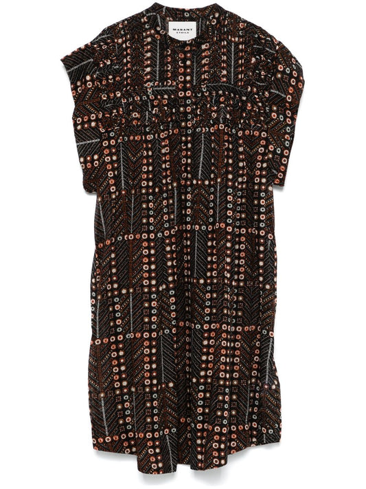 Leazali printed cotton dress