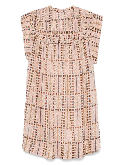Leazali printed cotton dress