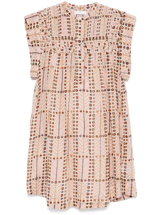 Leazali printed cotton dress