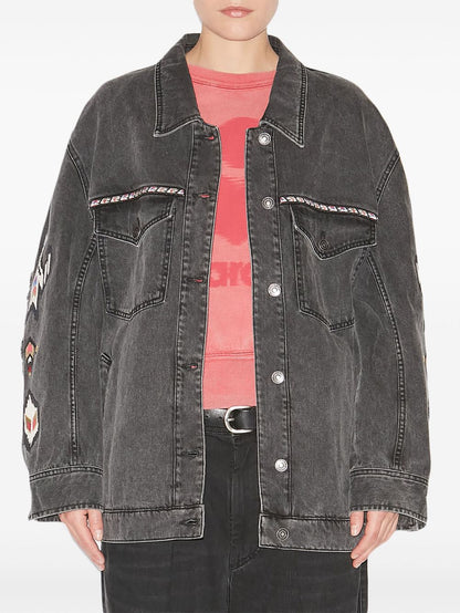 Manona embroidered denim jacket