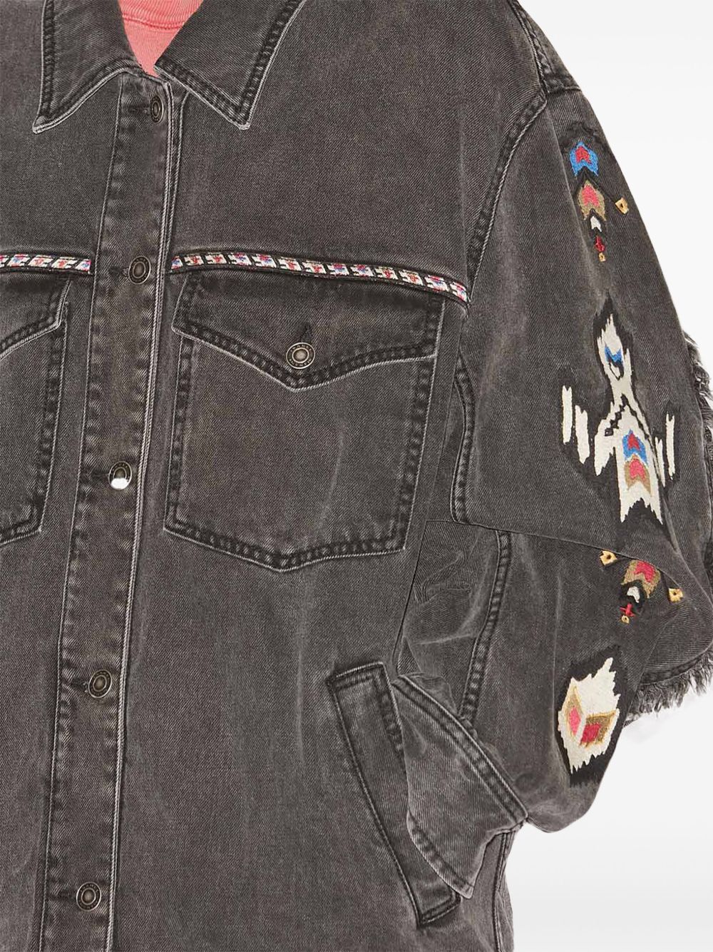 Manona embroidered denim jacket