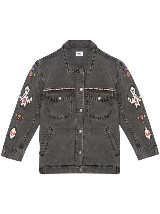 Manona embroidered denim jacket