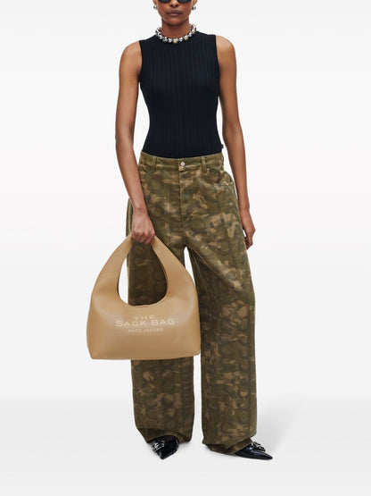 The sack leather hobo bag