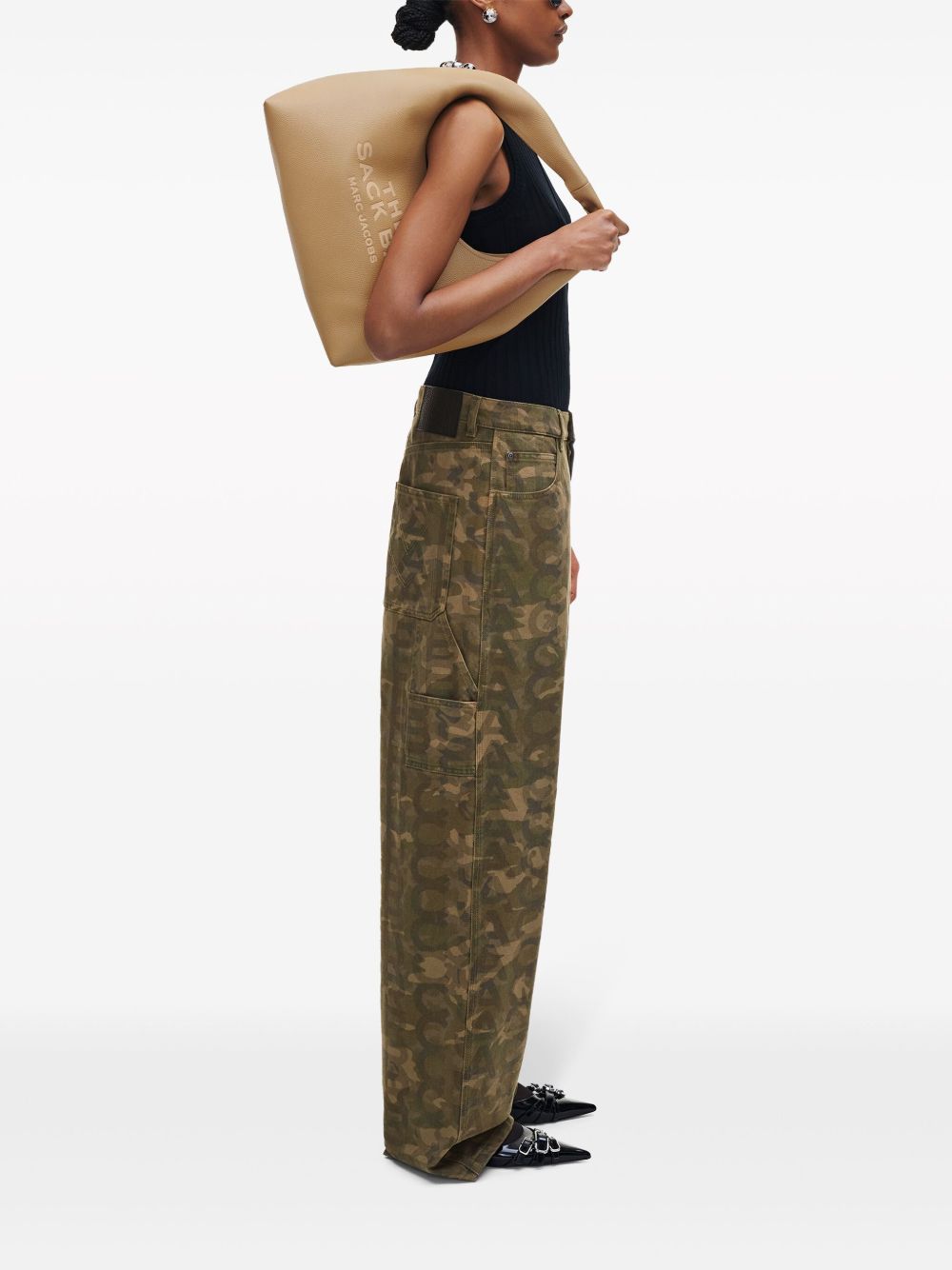 The sack leather hobo bag