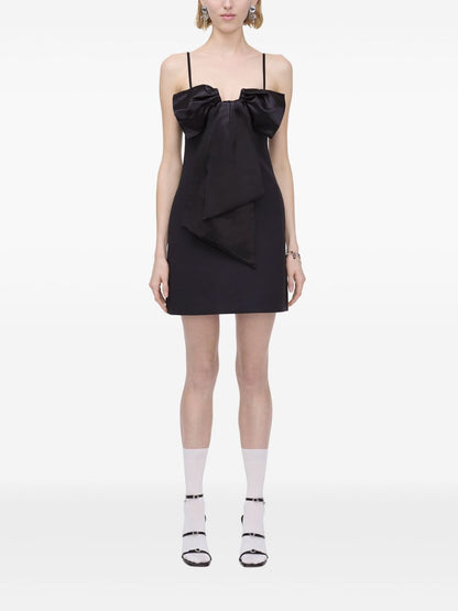 Bow detail mini dress