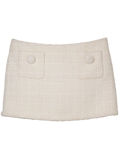Tweed mini skirt