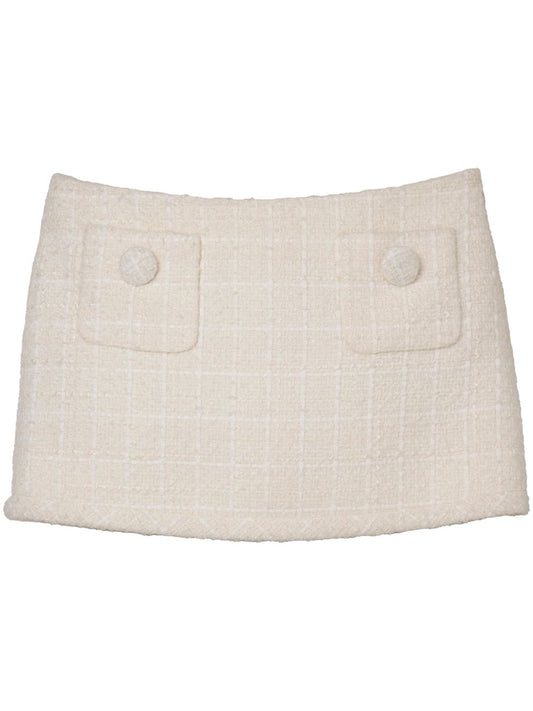 Tweed mini skirt