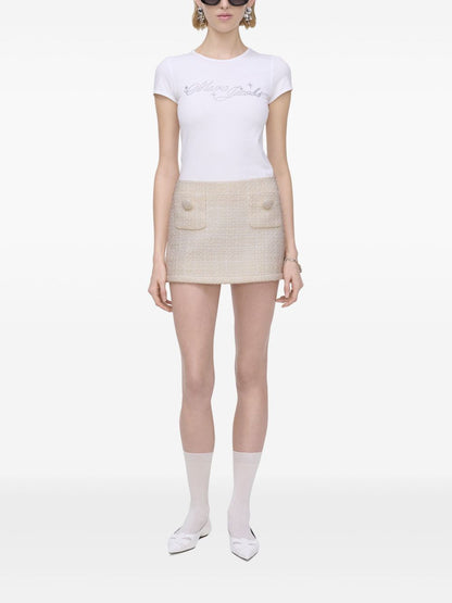 Tweed mini skirt