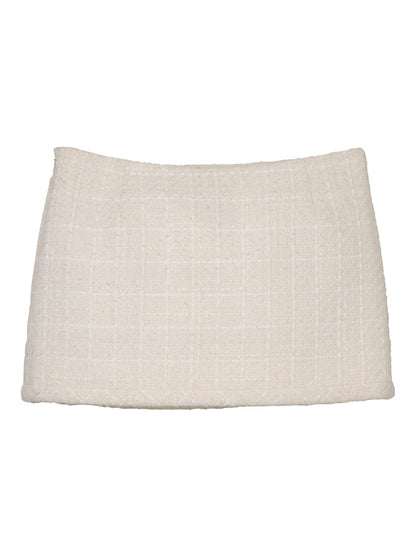 Tweed mini skirt