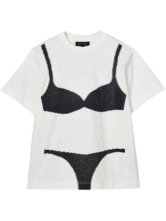 Printed cotton t-shirt