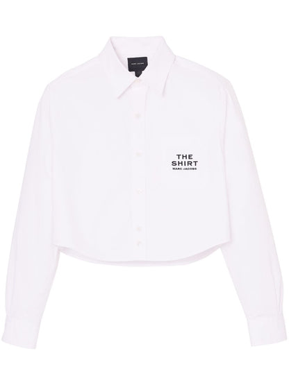 Cotton cropped shirt
