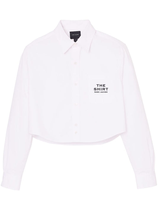 Cotton cropped shirt