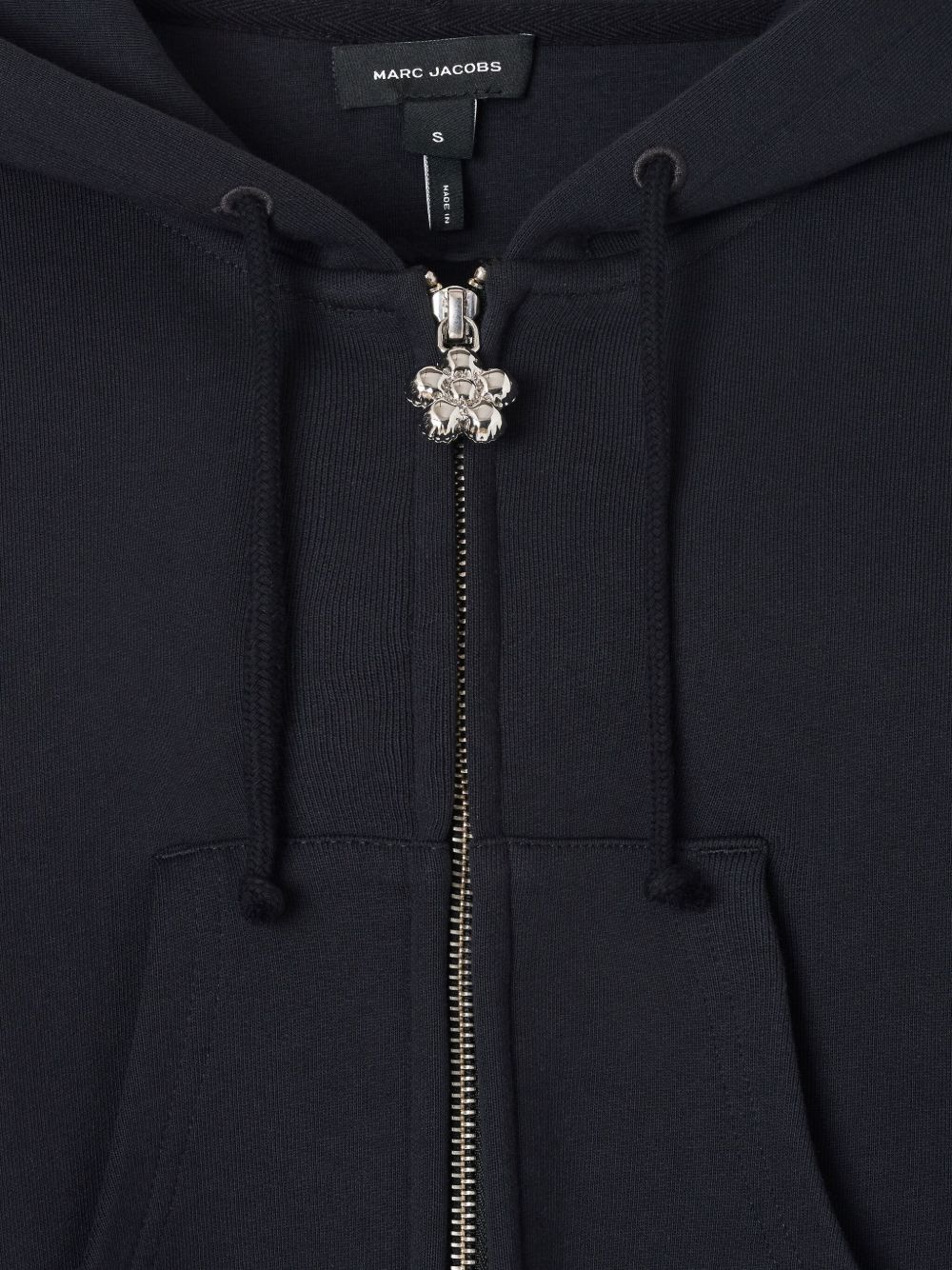 Cotton cropped hoodie
