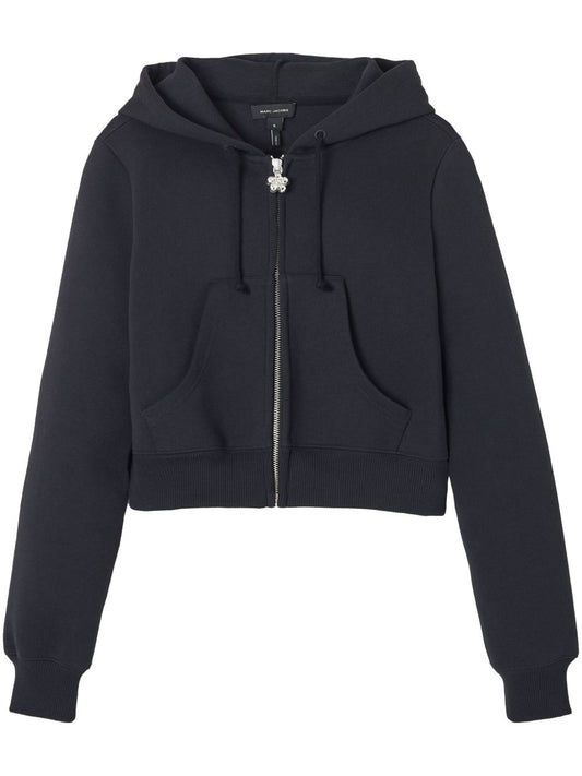 Cotton cropped hoodie