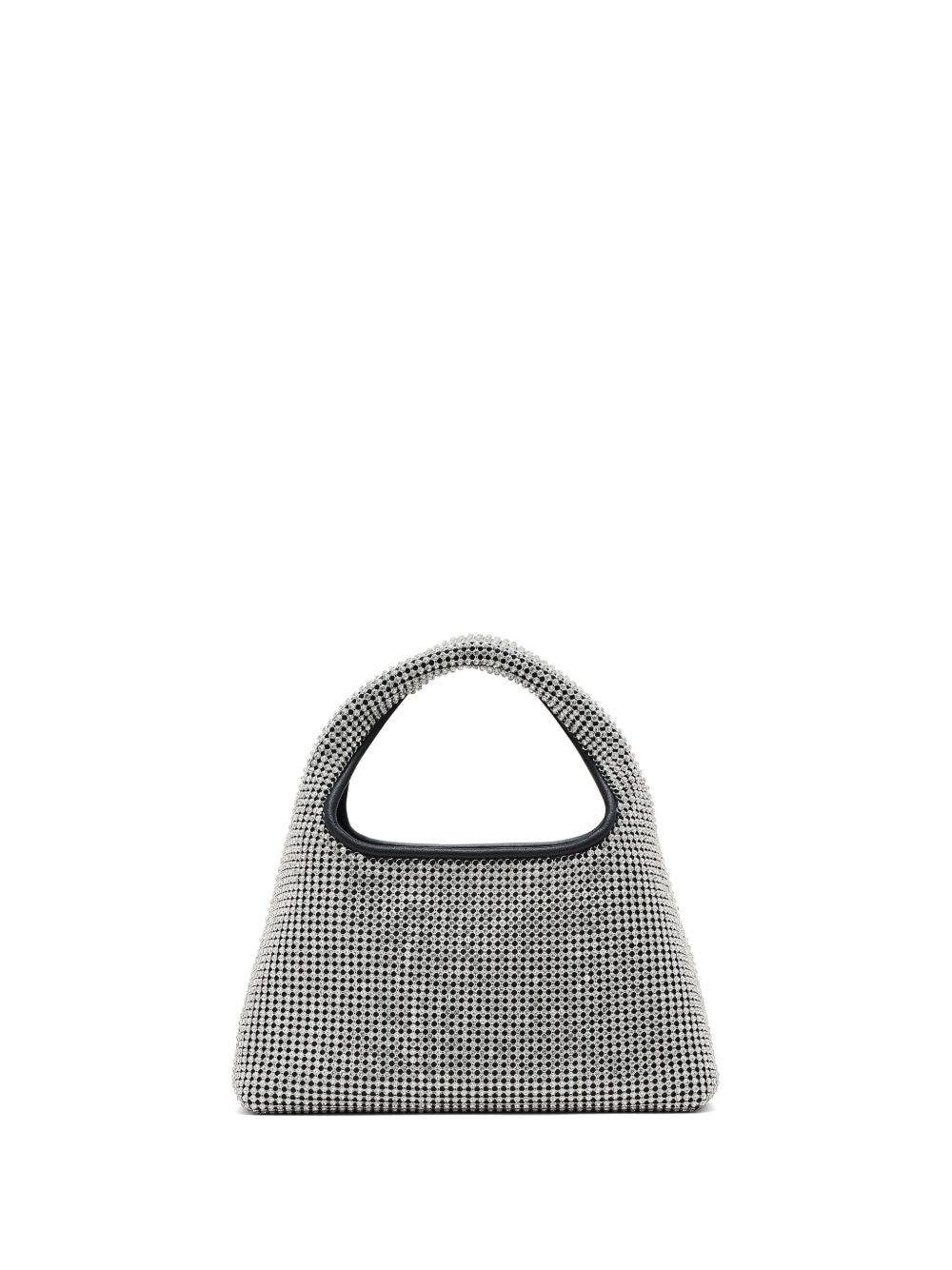 The sack crystal embellished mini hobo bag