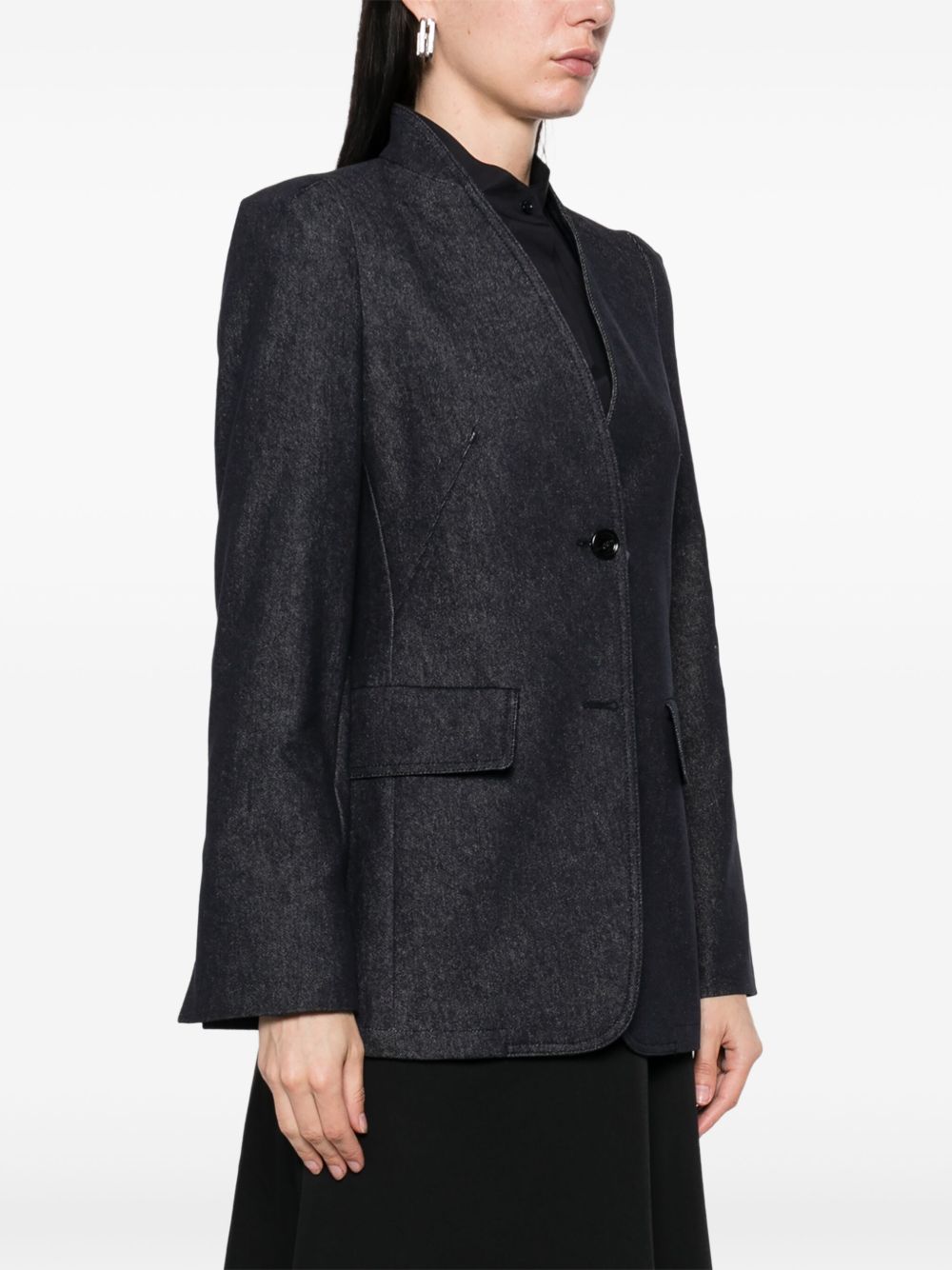 Cotton single-breasted jacket