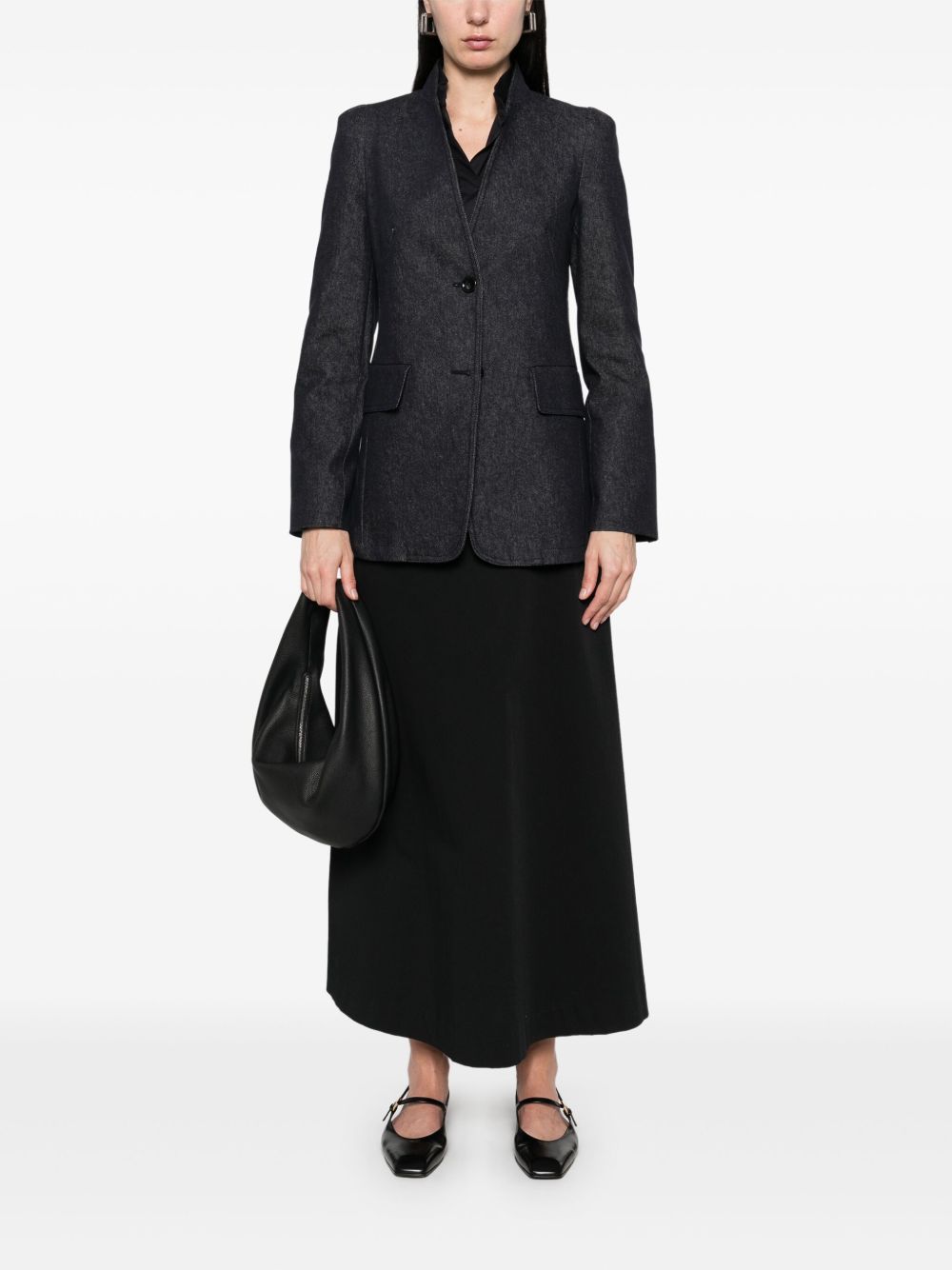 Cotton single-breasted jacket