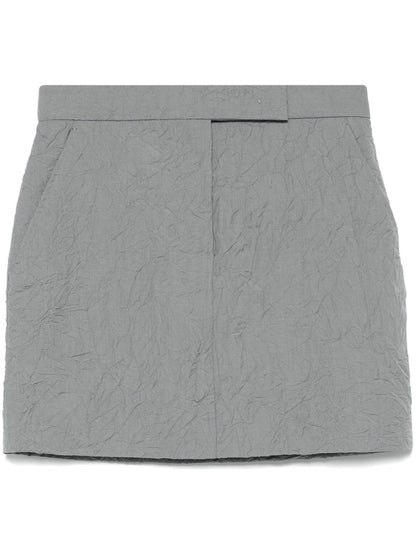 Wool mini skirt