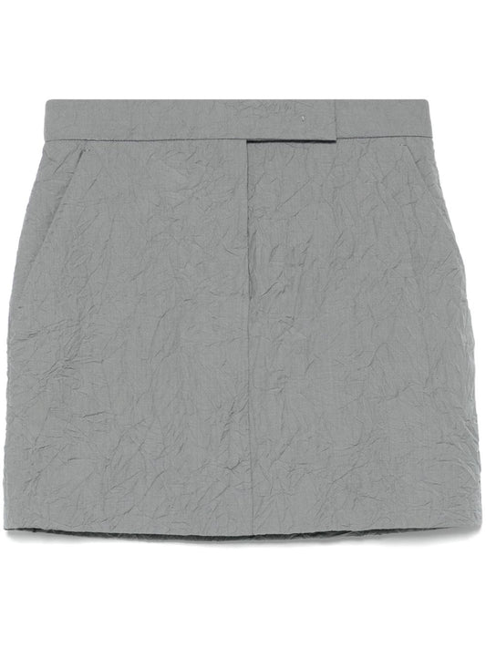 Wool mini skirt