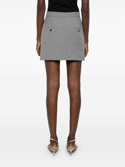 Wool mini skirt