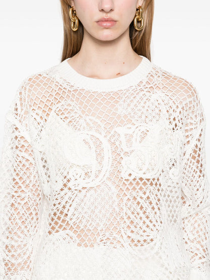 Embroidered cotton top