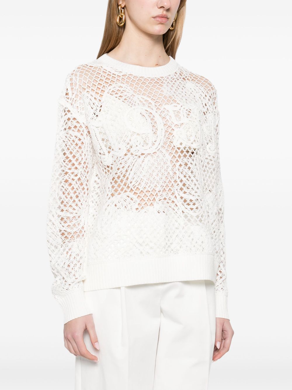Embroidered cotton top
