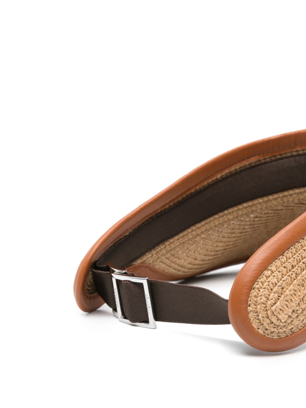 Straw visor hat