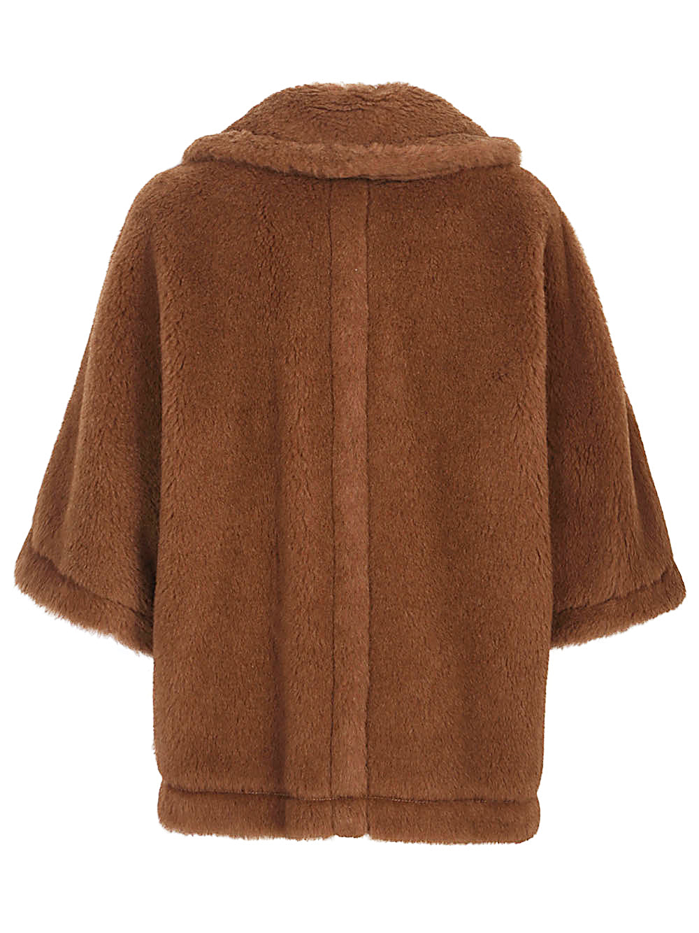 Wool buttoned cape