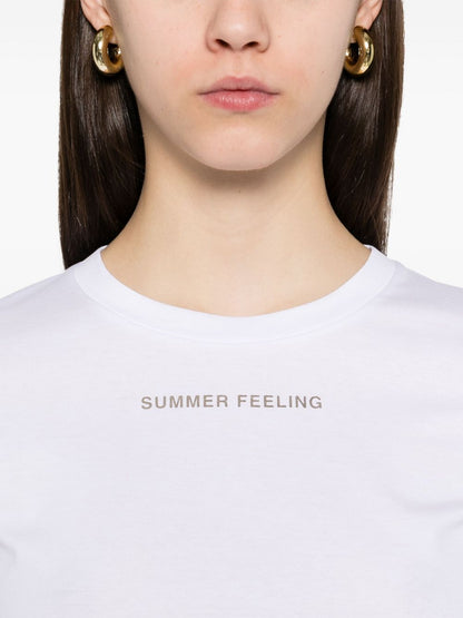 Summer feeling cotton t-shirt