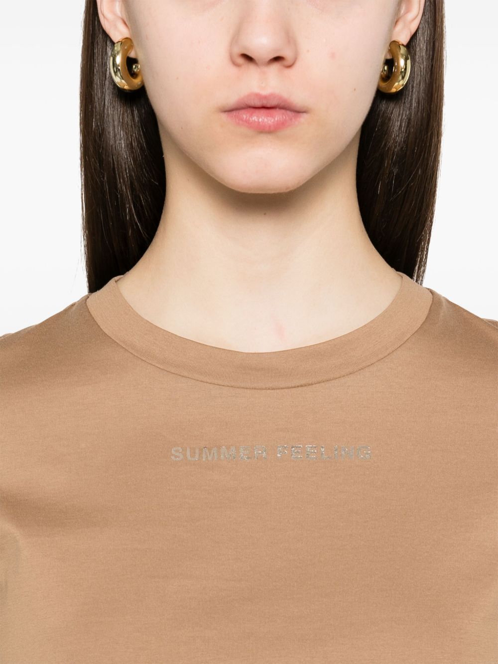 Summer feeling cotton t-shirt