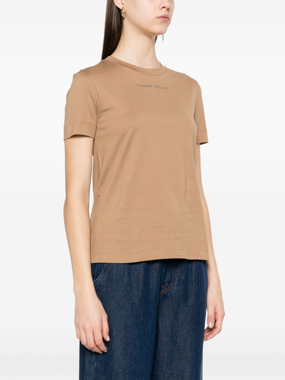 Summer feeling cotton t-shirt