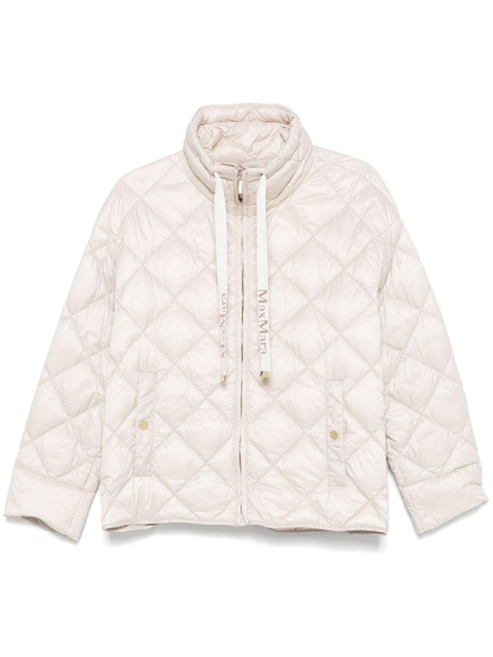 Quilted short down jacket