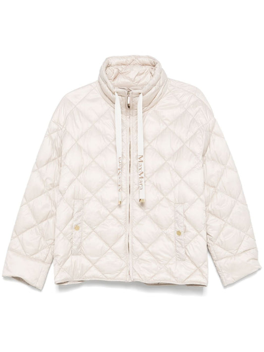 Quilted short down jacket