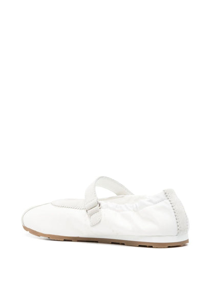 Suede leather ballets