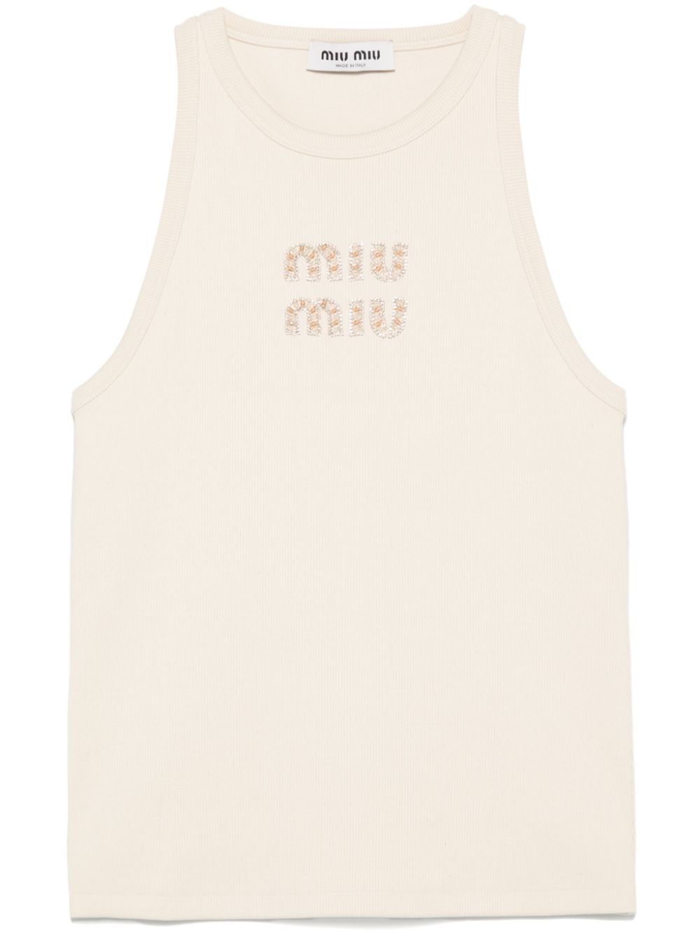 Logo cotton tank top