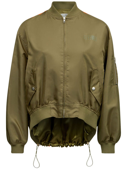 Nylon bomber jacket