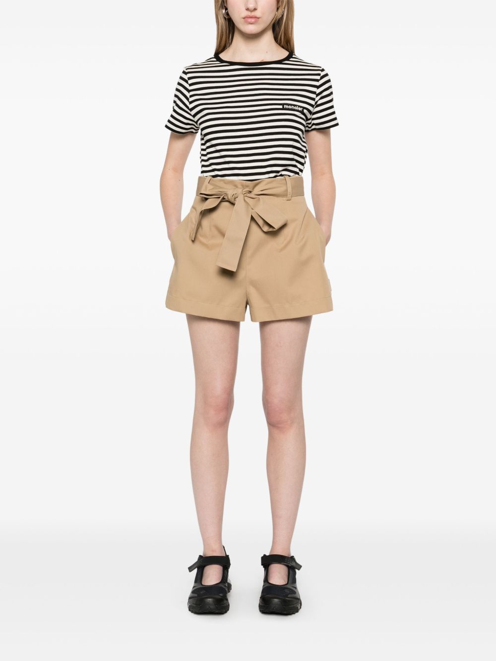 Cotton blend shorts