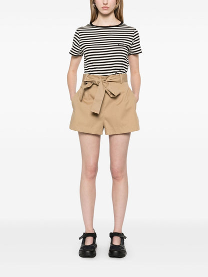 Cotton blend shorts
