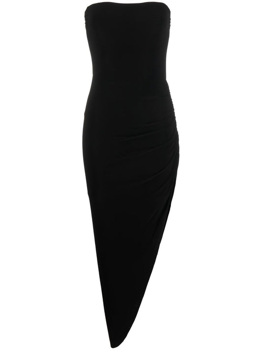 Asymmetric midi dress