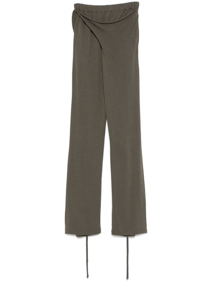 Linen blend trousers