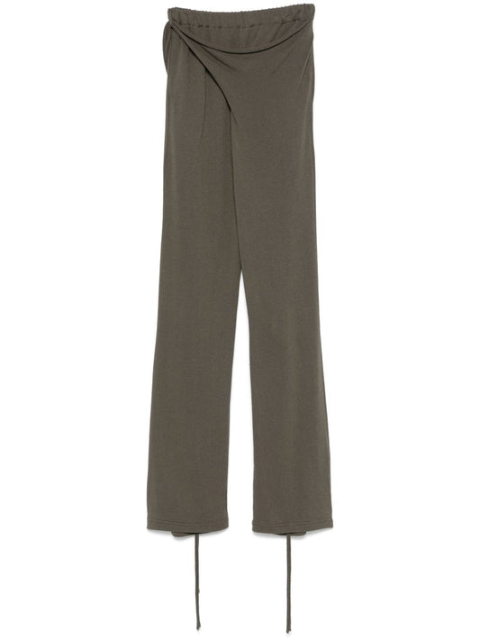 Linen blend trousers