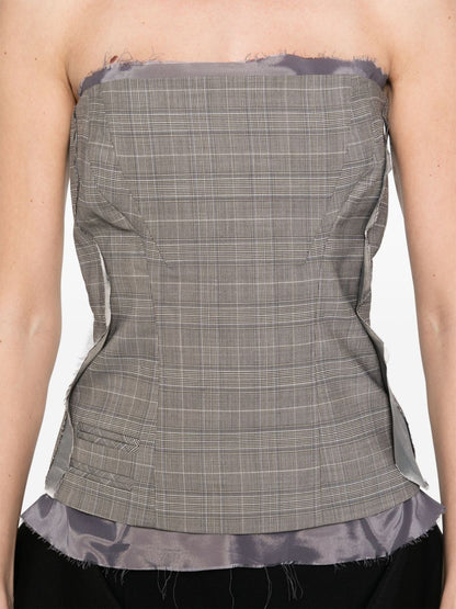 Wool blend corset