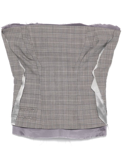 Wool blend corset
